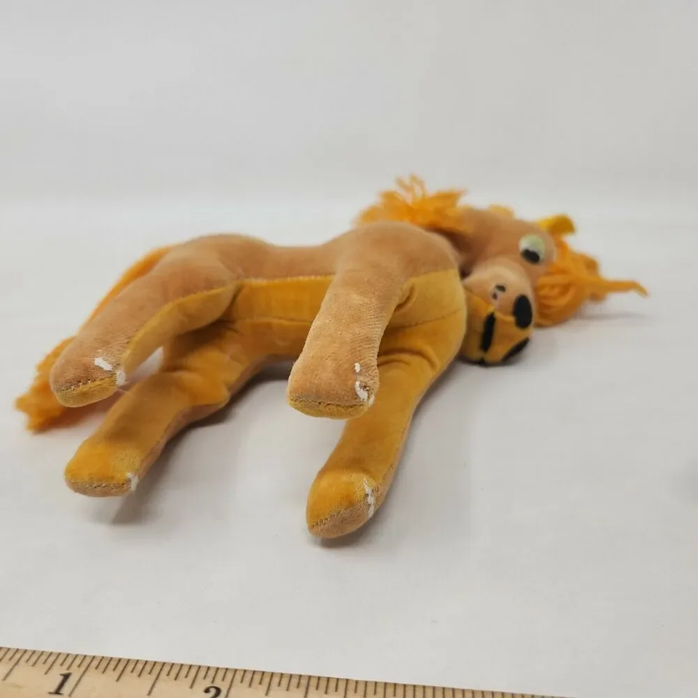 VINTAGE JAPAN PLUSH PRIZE BROWN HORSE SPOTTED DACHSUND ANIMAL TOY DOLL FELT EYES